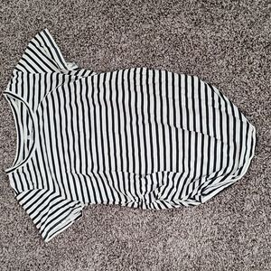 Striped maternity shirt